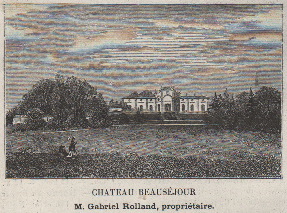 ENTRE-DEUX-MERS. FARGUES-SAINT-HILAIRE. Chateau Beauséjour. Rolland. SMALL 1908